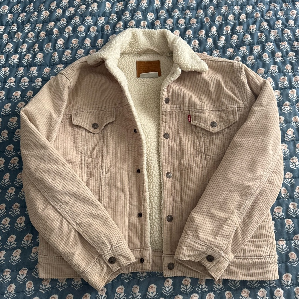 Levi's Ex-Boyfriend Corduroy Sherpa Trucker Jacket